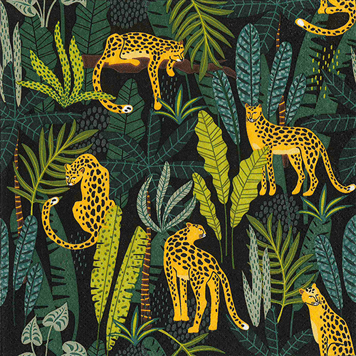 20 Servietten, 3-lagig 1/4-Falz 33 cm x 33 cm "Leopard" von PAPSTAR