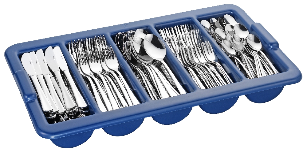 60-teiliges Besteckset STOCKHOLM von Esmeyer, aus Edelstahl 18/10 poliert. Enthält je 12 Messer, Gabeln, Löffel, Kaffeelöffel und Kuchengabeln