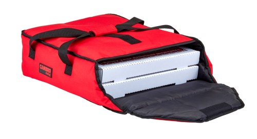 GoBag® Standard Pizza Liefertasche Tasche Rot, für zwei 40,6 cm oder drei 35,5 cm Pizzakartons von Cambro