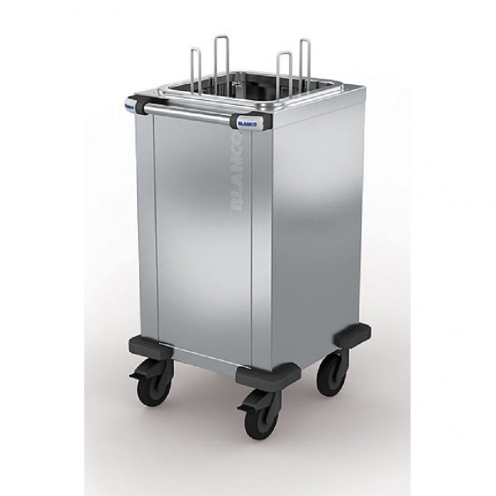 Blanco Tellerspender TS-1 18-33, unbeheizt aus Edelstahl, für 80 Teller Maße: 554 x 520 x 1030mm