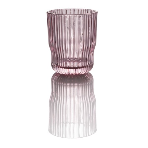 WMF Glas rose H9,6cm | Maße: 8 x 8 x 9,6 cm