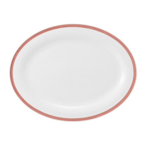 Seltmann Platte oval 31 cm, oval, Form: Community, Dekor: 57393 Pinselband 4, hohe Kantenschlagfestigkeit, Made in Germany