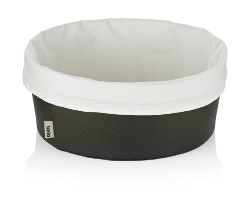 Brotkorb Grana PU-Leder schwarz 11,0 cm 28,0 cm von Kela
