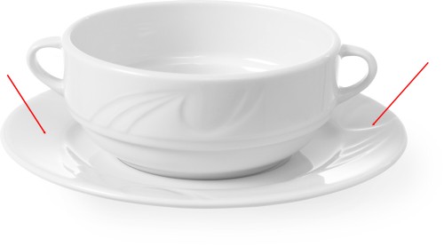 HENDI Suppentasse Obere - 380 ml - Ø120 mm - Karizma