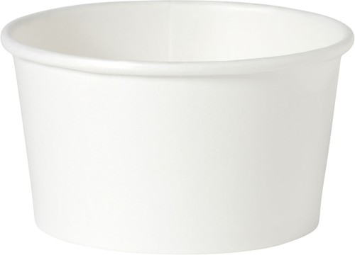 Duni Suppenbecher 400 ml Weiß ungeteilt, 500 Stk/Krt (10 x 50 Stk)