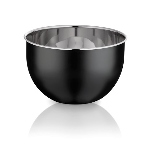 Kela Schüssel Edda aus Edelstahl 18/10, schwarz, Höhe ca. 130mm, Ø 200mm , Inhalt: 2,9 L