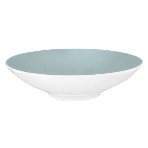 Seltmann Pasta-/Suppenteller 23 cm, rund, Form: Life, Dekor: 25674 Fashion green chic, hohe Kantenschlagfestigkeit, Made in Germany