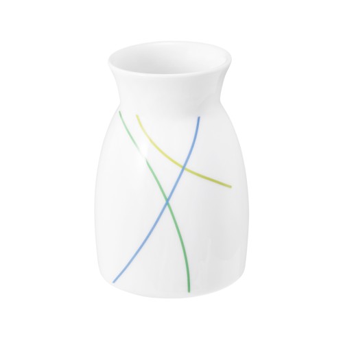 Seltmann Vase, rund, Form: Community, Dekor: 57403 Green Line, hohe Kantenschlagfestigkeit, Made in Germany