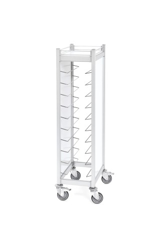 GN Tablettwagen. Aluminium. passend für 20 Tabletts 45,5 x 35,5 cm, Abmessungen 168 x