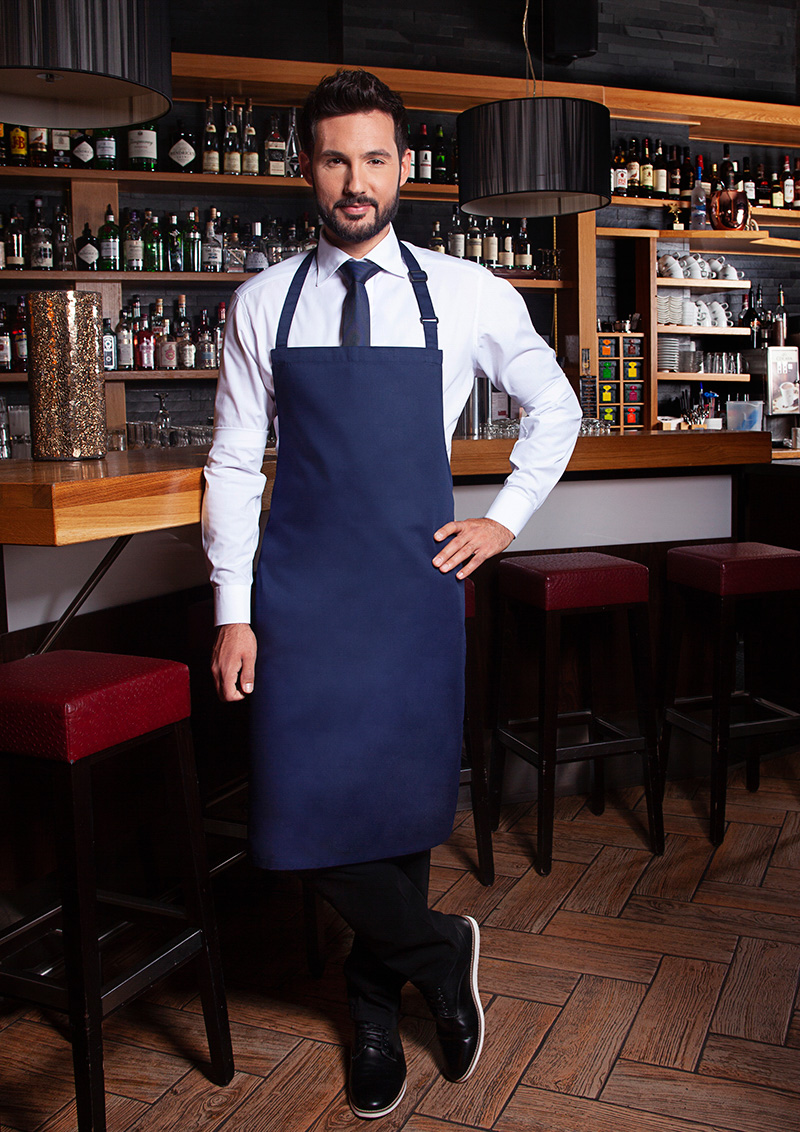 Latzschürze Basic mit Schnalle - Maße: 75 x 90 cm (Breite x Länge)