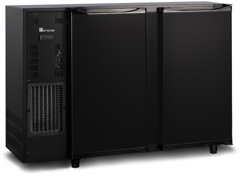 SARO Backbarcooler mit 2 Türen, Modell FGB 251-145 PO Made in Europe - Material: (Gehäuse) Stahl kunststoffbeschichtet, schwarz;