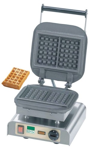 NEUMÄRKER Waffeleisen Lorraine I mit Digitaltimer, Backplatten Grauguss 310x340x250 mm