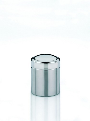 Kela Schwingdeckeleimer Ano Edelstahl 16cm 12cmØ 1,5l Abfalleimer im kleinen Format: der Schwingdeckeleimer ANO aus Edelstahl mit