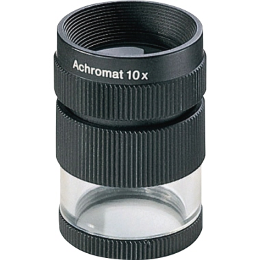 Eschenbach Lupe 10fach Polyamid schwarz, Vergrößerung: 10fach, Durchmesser: 23 mm, Werkstoff: Polyamid, Farbe: schwarz