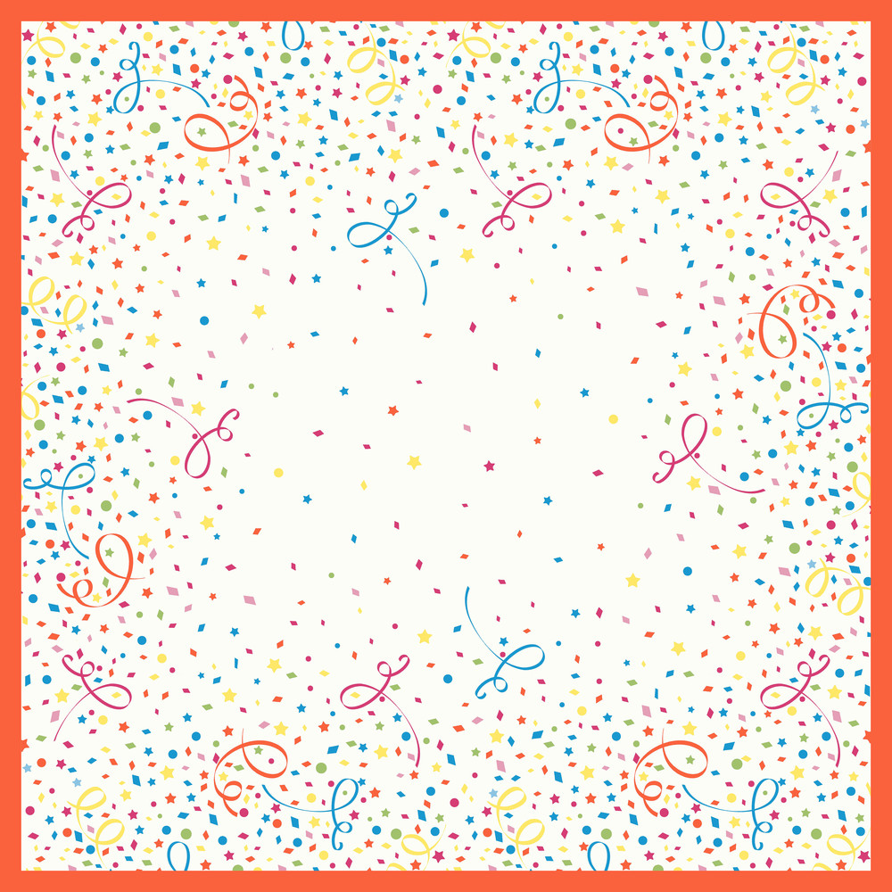 DUNI Dunisilk-Mitteldecken 84 x 84 cm, Confetti