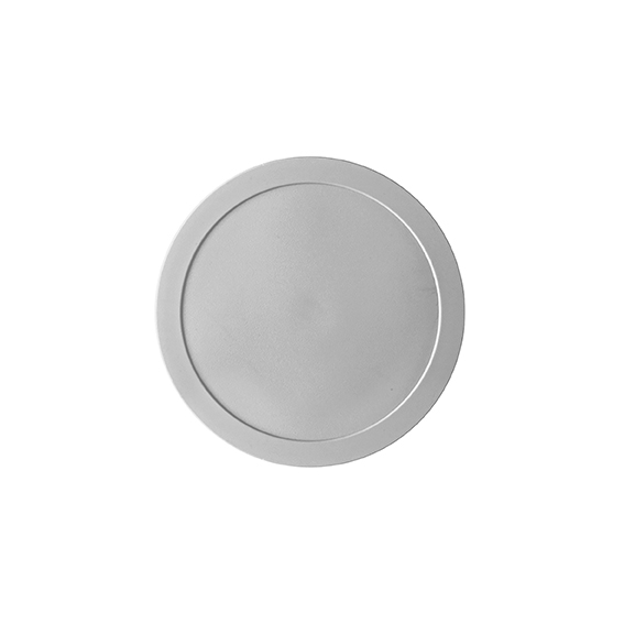 Kunststoffdeckel rund 11 cm - grau - Form: System. Hersteller: Eschenbach. "Made in Germany".