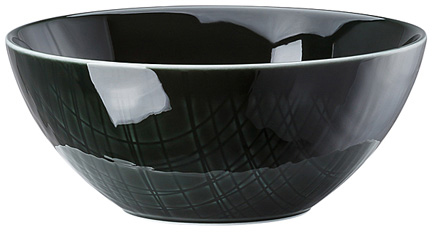 Mesh Colours Forest (Dunkelgrün) von Rosenthal, Müslischale 14 cm, aus Porzellan