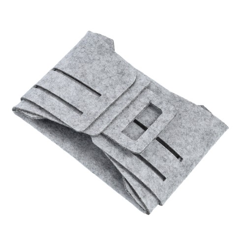 Aufbewahrungskorb, Filz, grau. Länge: 180 mm. Breite: 130 mm. Höhe: 110 mm