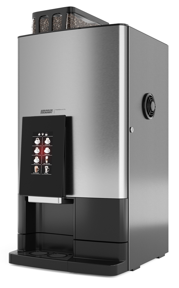 BONAMAT Frischbrühgerät FreshGround XL 233 Touch, vollautomatischer Verkaufsautomat, geteilter Bohnenbehälter zwei Sorten an Kaffeebohnen