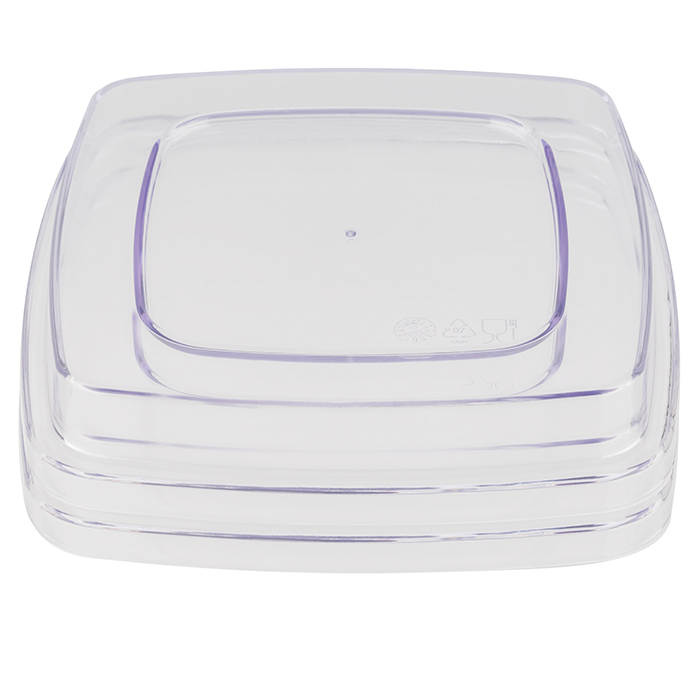 APS Deckel FRIDA, transparent, Maß: 13 x 13 x 2,5 cm, Material: SAN-Kunststoff