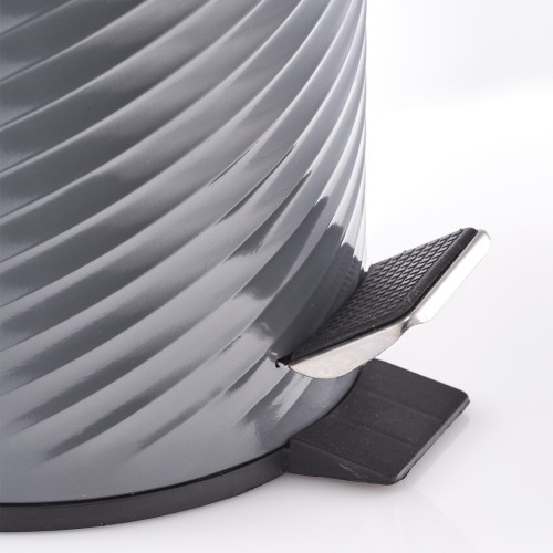 Kosmetikeimer, 3 ltr., Metall, anthrazit. Ø: 170 mm. Höhe: 260 mm.