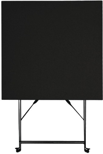 Bolero schwarzer Terassentisch aus Stahl viereckig