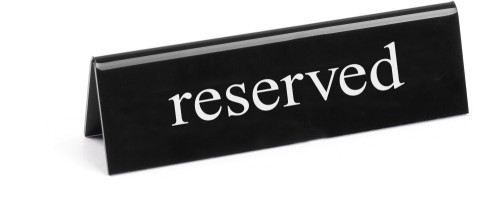HENDI Tischschild reserviert - 130x35x(H)40 mm - reserved -