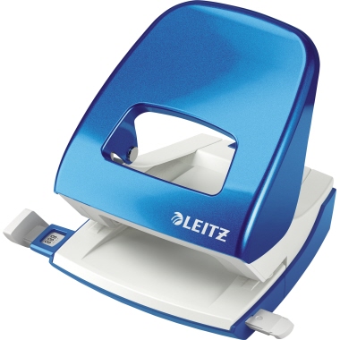 Leitz Locher NeXXt WOW 8 cm 30 Bl. (80 g/m) mit Anschlagschiene blau metallic