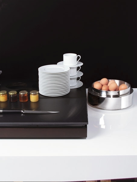 GN 1/1 Schneidebrett -FRAMES- 53 x 32,5 cm, H: 2,5 cm Polyethylen, schwarz stapelbar Farbe: Schwarz