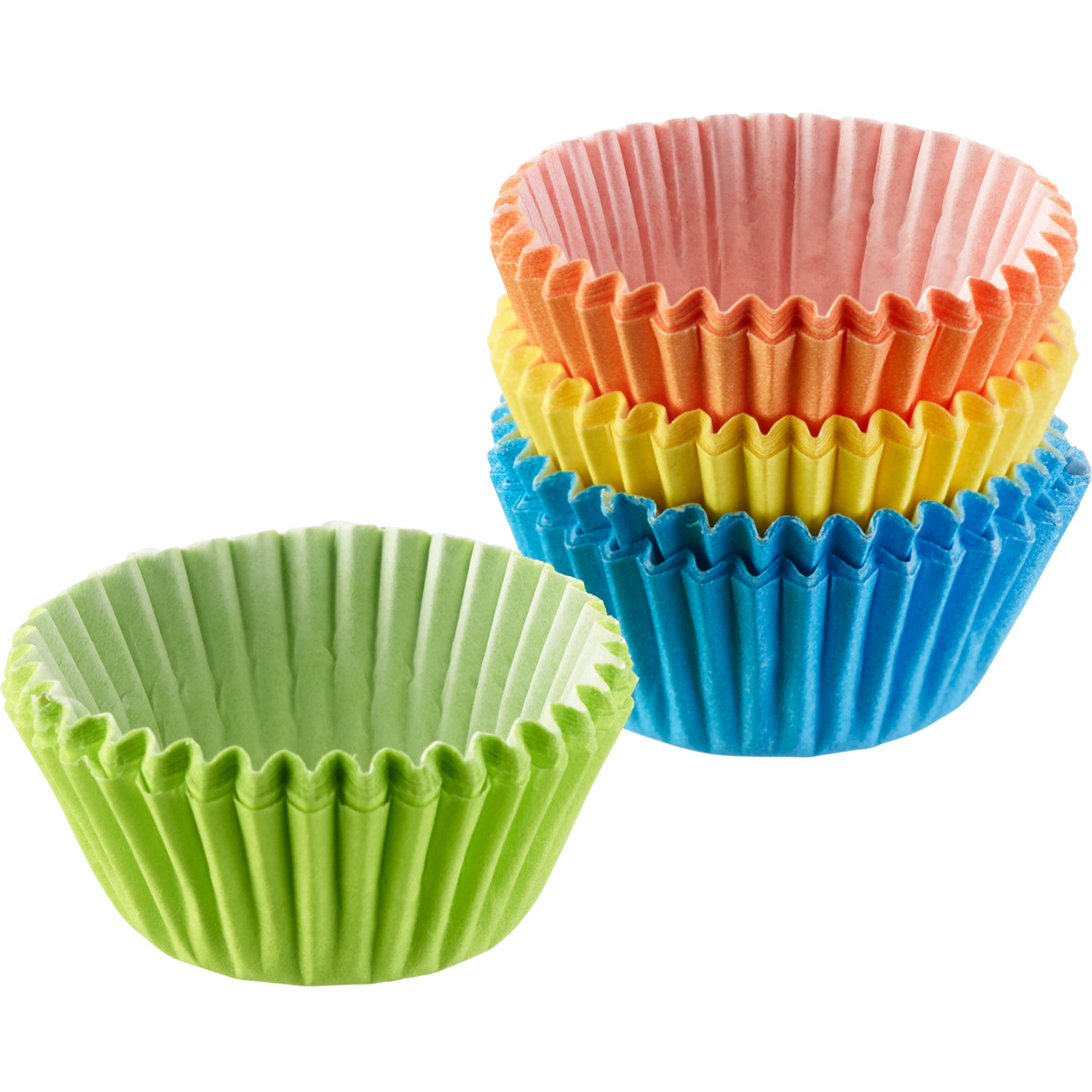 80 Pralinenförmchen aus Papier, farbig