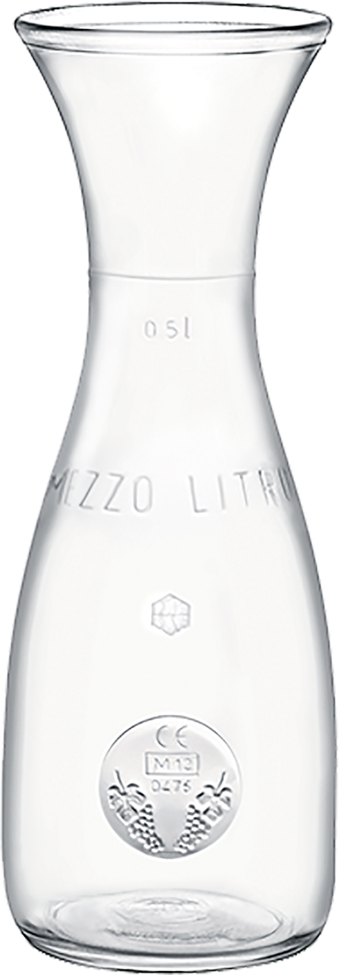Karaffe MISURA PR 0,5 ltr Höhe 235 mm, Durchmesser 84 mm Eichmaß 0,5 ltr (PR)