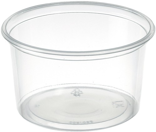 Duni Delipack rund 300 ml Transparent ungeteilt, 1000 Stk/Krt (20 x 50 Stk)