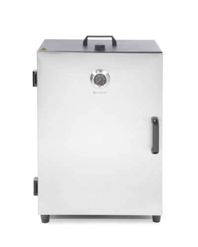 Räucherofen, elektrisch. Inklusive 3 Gitter (400x279mm), 3 Fleischhaken.