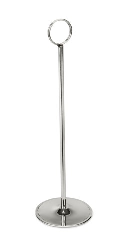 Kartenständer. Chromnickelstahl.