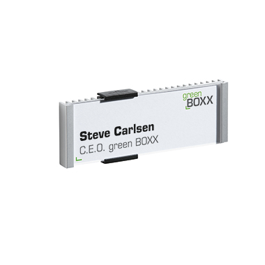 DURABLE Türschild INFO SIGN 149 x 52,5 mm (B x H) Beschriftungsschild auswechselbar Aluminium/Acryl silber metallic grau