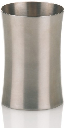 Kela Becher Elegance Edelstahl matt 10cm 6,5cmØ Formschöner Becher fürs Bad: der Becher ELEGANCE aus Edelstahl in matter Optik. Der Becher eignet