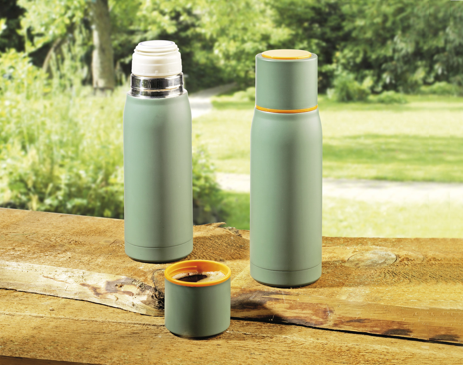 Isolierflasche GROENLAND, aus doppelwandigem Edelstahl, Höhe: ca. 245 mm, Durchmesser: ca. 72 mm,