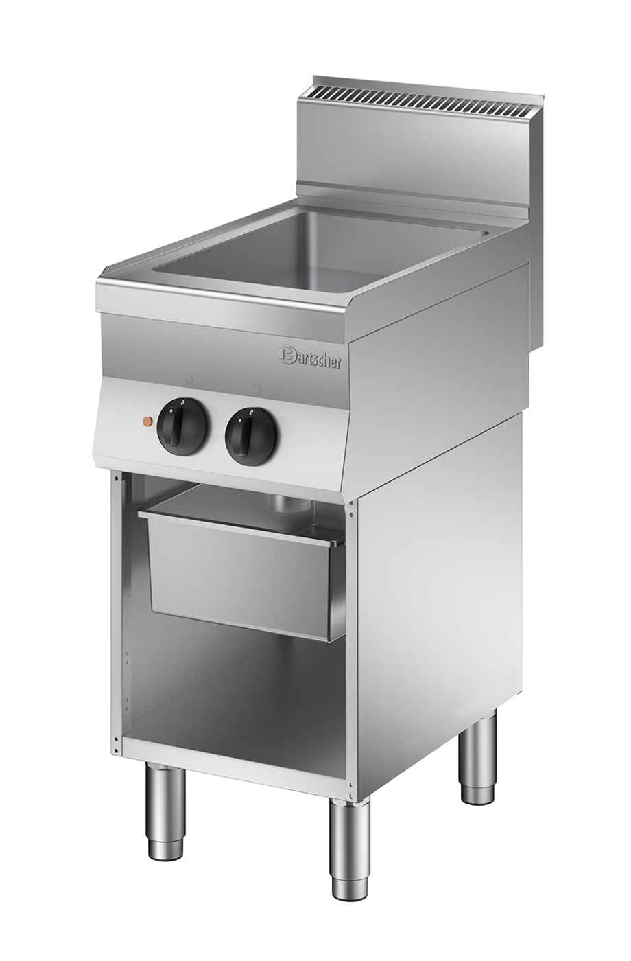 Bartscher Multibräter 650, B400, UO |Eigenschaften: Abgerundete Wanne | Maße: 40 x 65x 87,0 cm. Gewicht: 41 kg