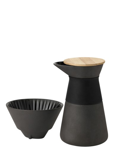 Theo Kaffeefilterkanne 0.6 l. schwarz, Maße: 140 x 140 x 235 mm