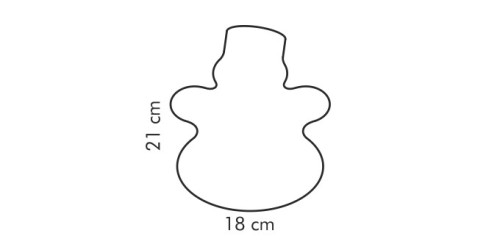 Backform / Ausstechform Schneemann DELÍCIA