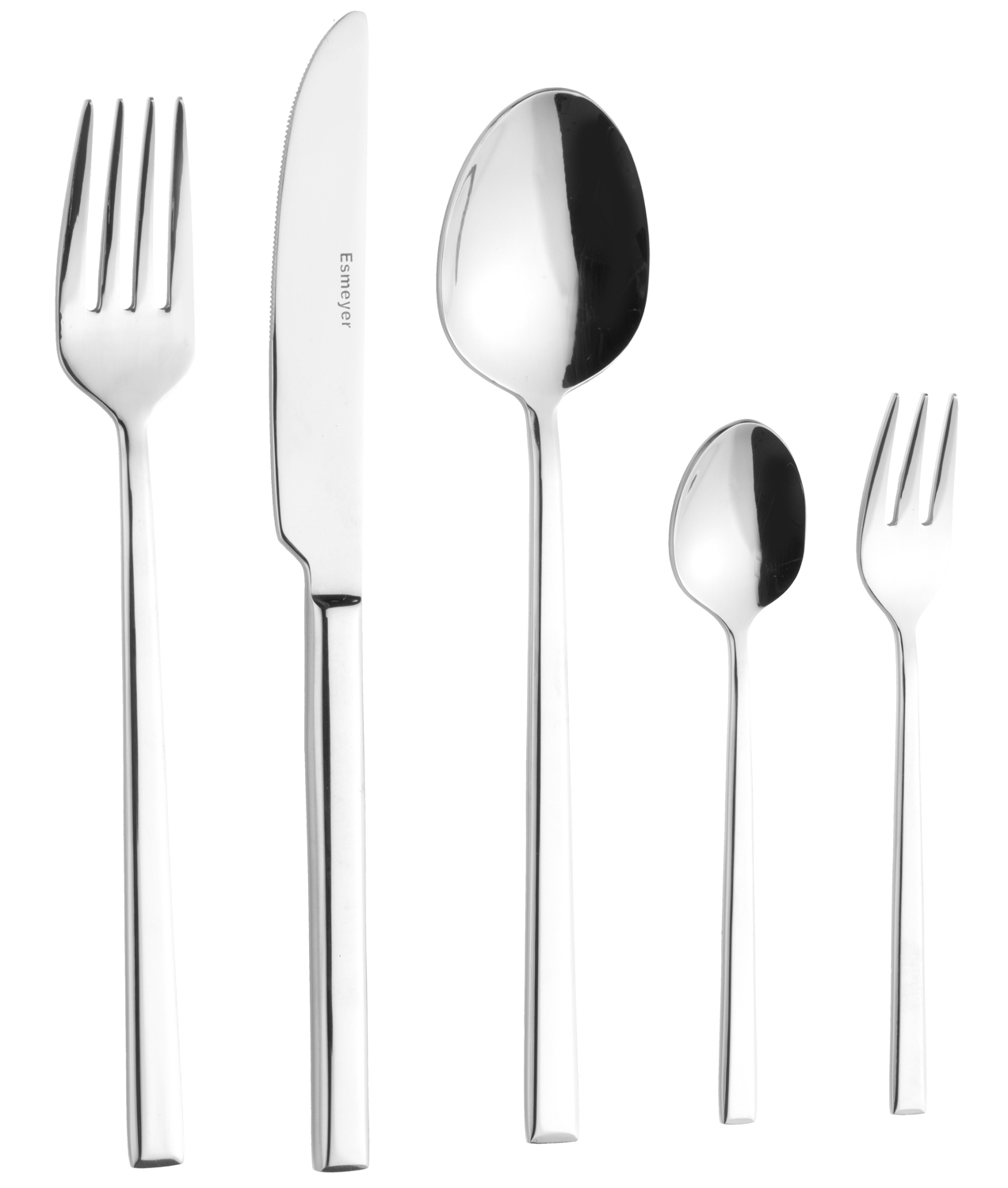 60-teiliges Besteckset /Sparset SOPHIE von ESMEYER, aus Edelstahl 18/10, poliert. Materialstärke: 2.8 / 2.4 mm.