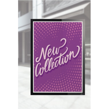 DURABLE Magnetrahmen DURAFRAME® POSTER SUN DIN B2 Folie schwarz