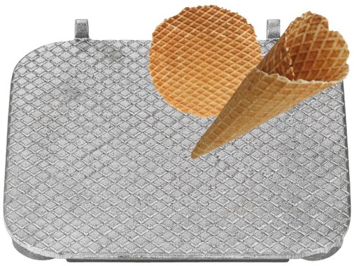 NEUMÄRKER Eis Backplattensatz für Backsystem unbeschichteter Grauguss