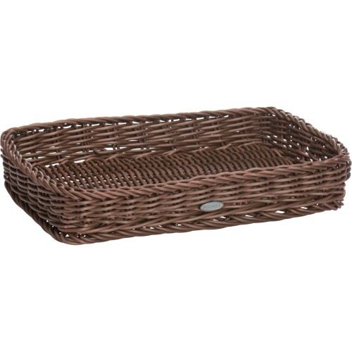 Westmark Tablett eckig, 30 x 20 x 5 cm, braun