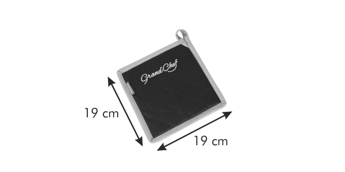 Topflappen GrandCHEF, schwarz