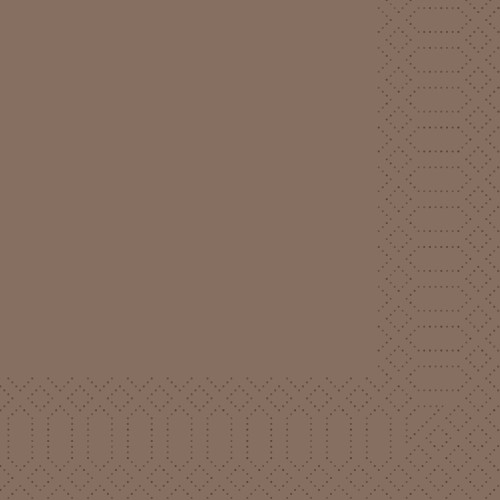 DUNI Zellt.Serv.40x40 3lg 1/4 F. chestnut 250P. 250 Stück