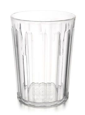 Roltex Trinkbecher mit Rillen und 250 ml Füllvermögen, durchsichtig