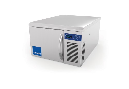 SARO Schockfroster Modell ST 3 1/1 Made in Europe - Material: (Gehäuse) Edelstahl - Tischgerät mit einer Tür - Geeignet für 3x 1/1