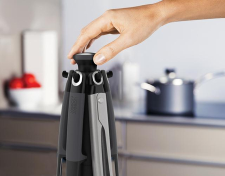 Joseph Joseph Elevate - 6-teiliges Küchenutensilien-Set - dunkelgrau