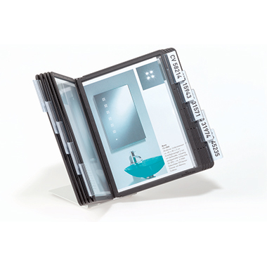 DURABLE Sichttafelständer VARIO® A5 TABLE 10 DIN A5 Metall schwarz 10 Sichttafeln